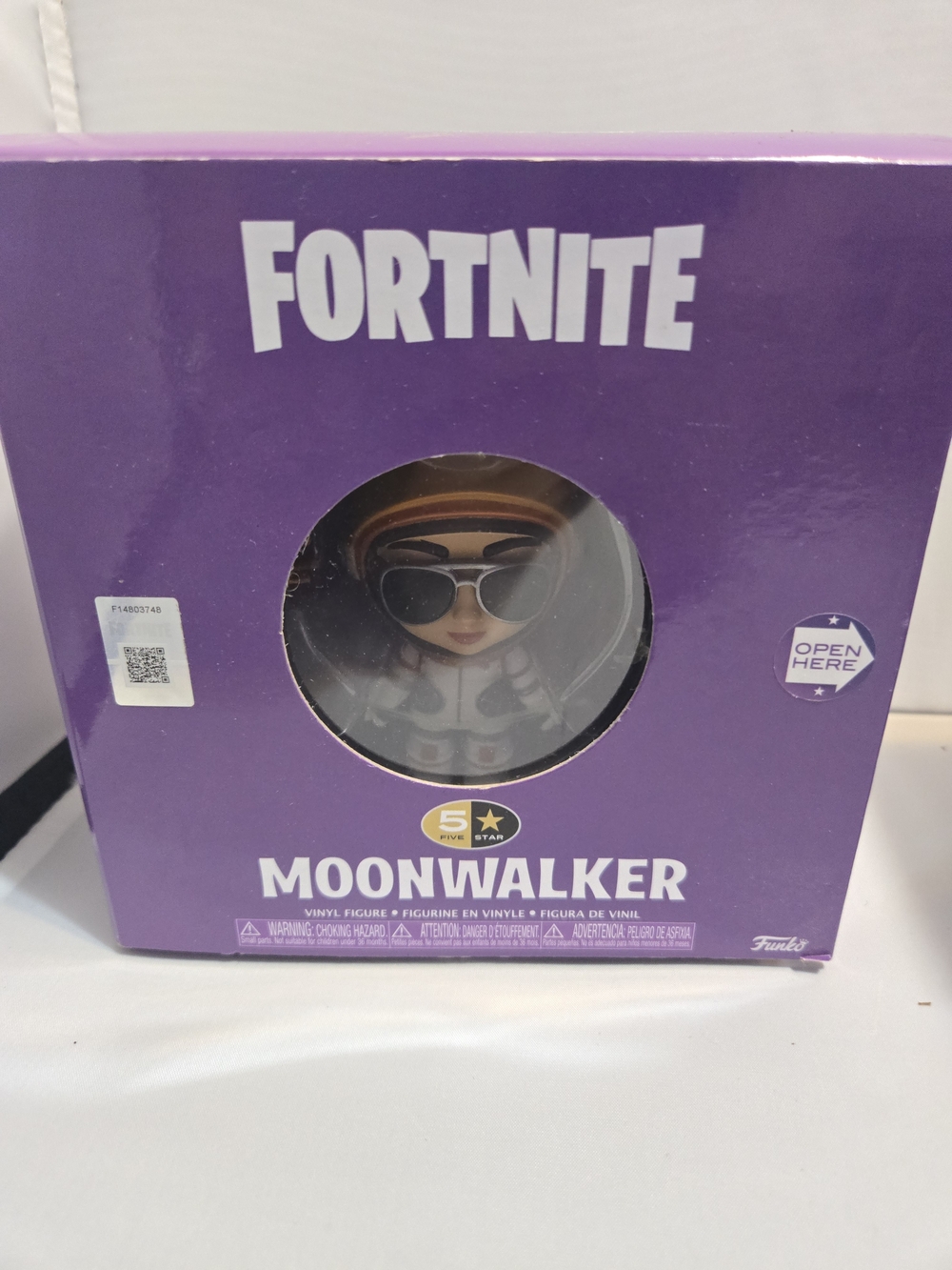 Funko Fortnite Moonwalker Vinyl Figure Purple Box